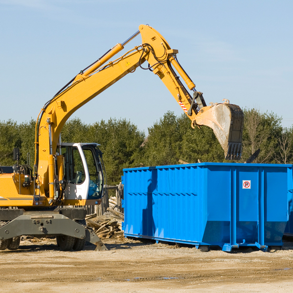 what size residential dumpster rentals are available in Lanesboro MN